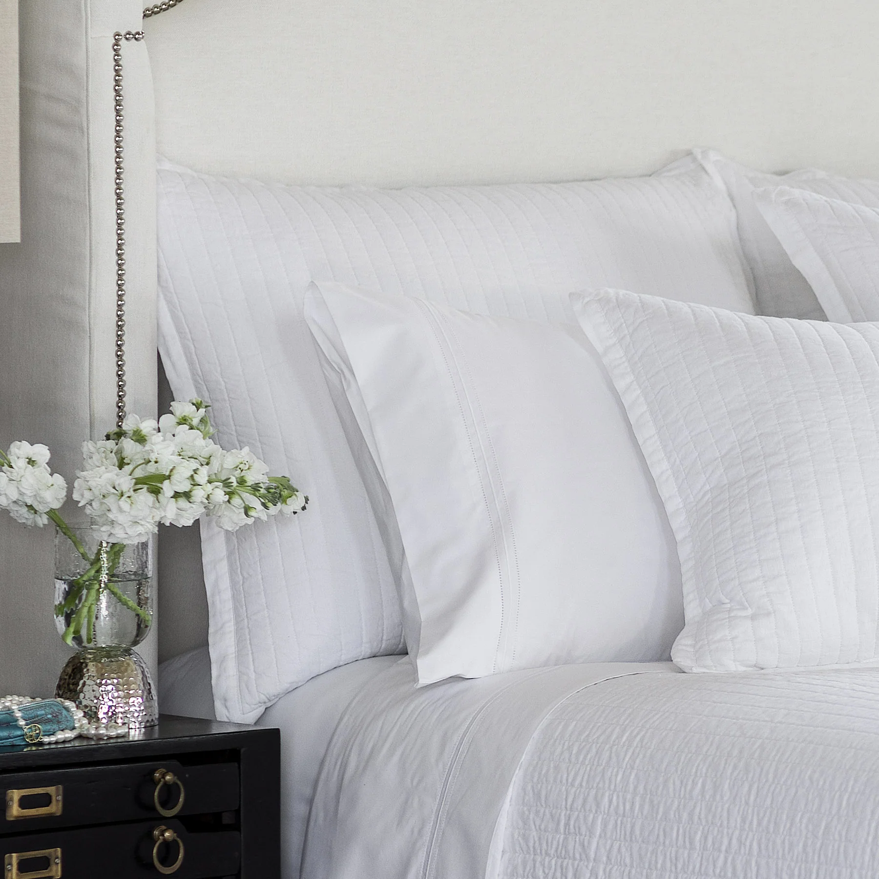 Bedding- Pillowcase/Standard- US Flocca Linen-Petra