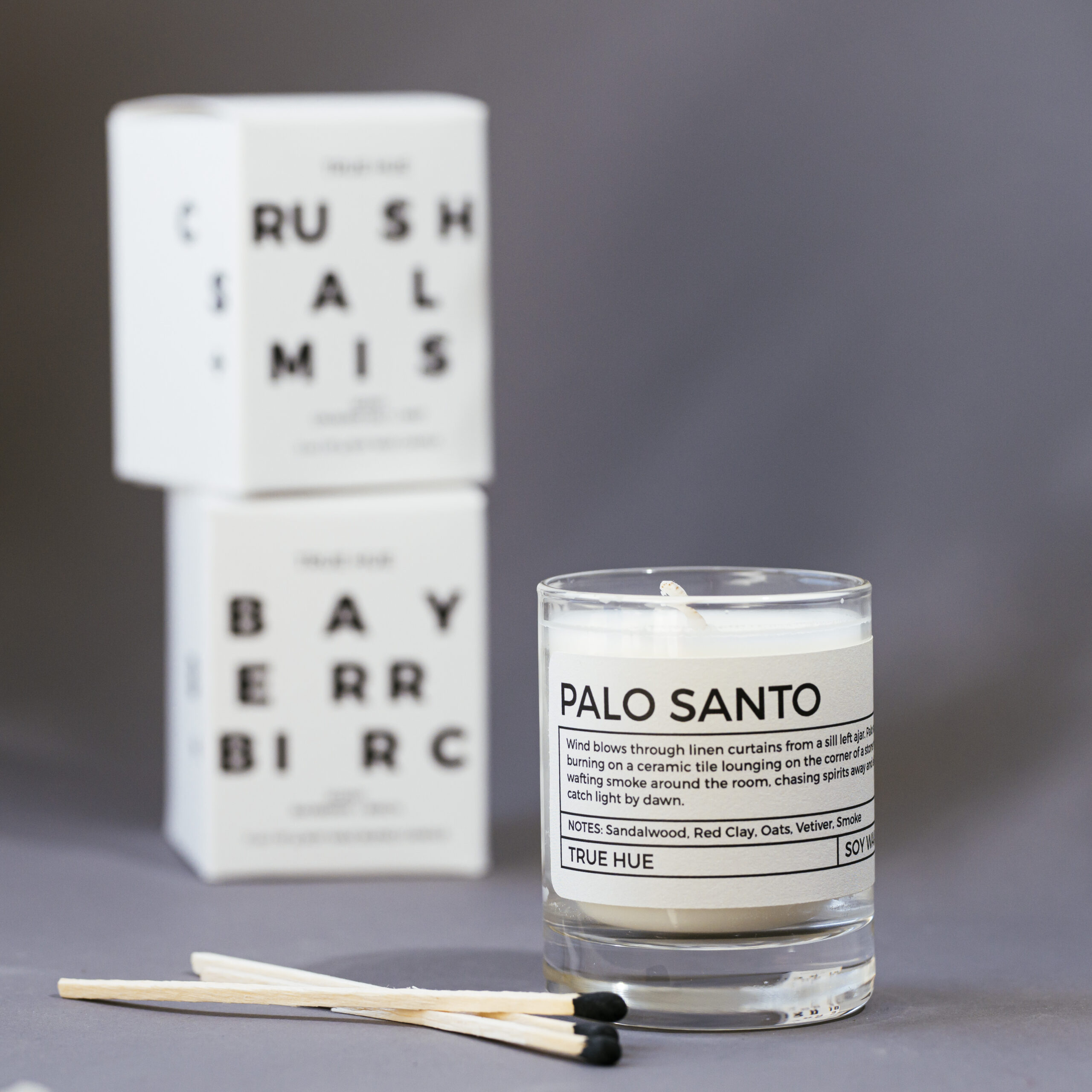 2-Inch All Black Decorative Matches in Jar with Striker | Handmade Home Decor - Image 2