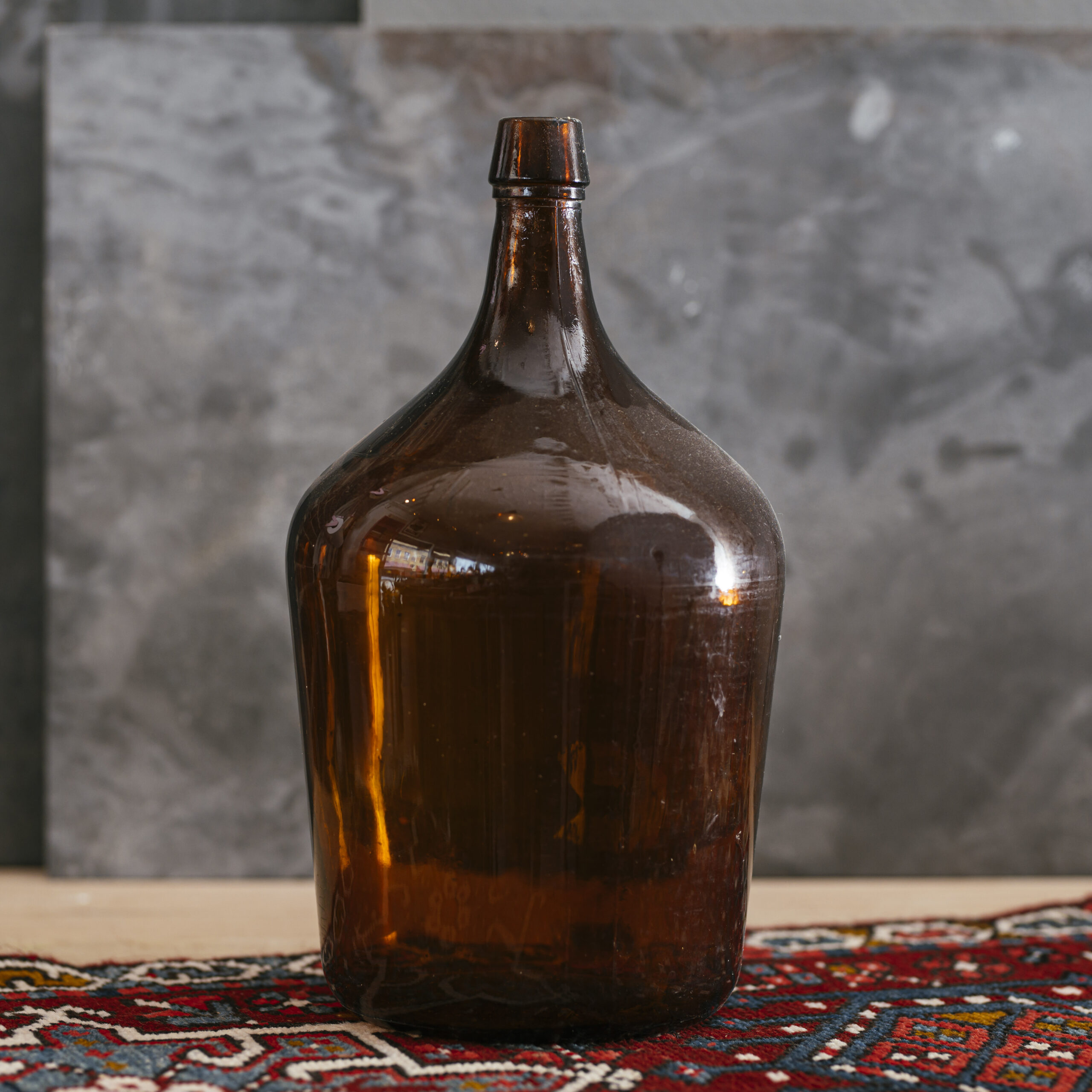 Bottles- VTG- Demijohn Jar/Amber